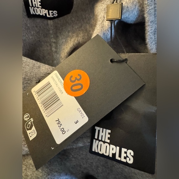 The Kooples Wool-blend Belted Trench Coat. Size 3. NWT - Picture 7 of 9